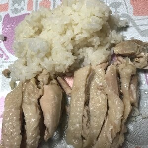 お手軽にシンガポール料理☆炊飯器で海南鶏飯！！